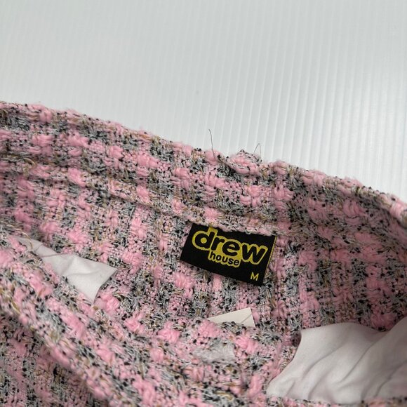 Drew House Woven Pink Boucle Plaid Pants M - Picture 4 of 4